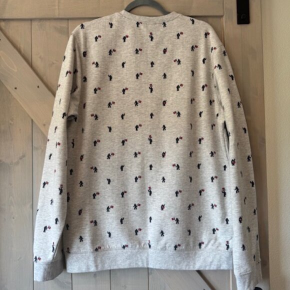 Eddie Bauer All over Sasquatch print mens Size M Tall EUC - Picture 2 of 7